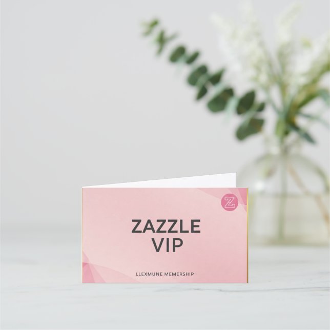 Pink VIP Business Card (Front)