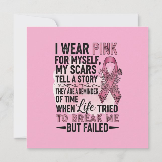 Pink Volleyball Breast Cancer Awareness (Front)