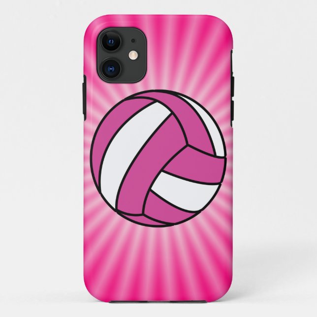 Pink Volleyball Case-Mate iPhone Case (Back)