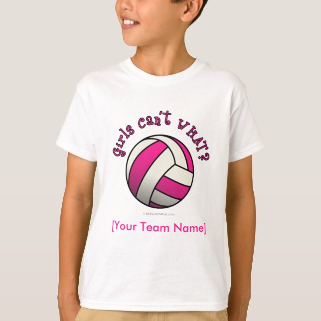 Pink Volleyball T-Shirt (Front)