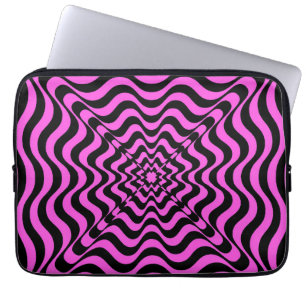 Pink Vortex Slip-On Sneakers Laptop Sleeve