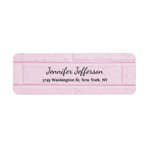 Pink Wall Handwriting Script Creative Plain