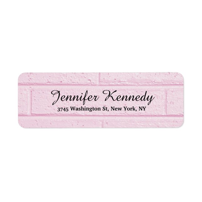 Pink Wall Unique Class Script Creative Plain (Front)