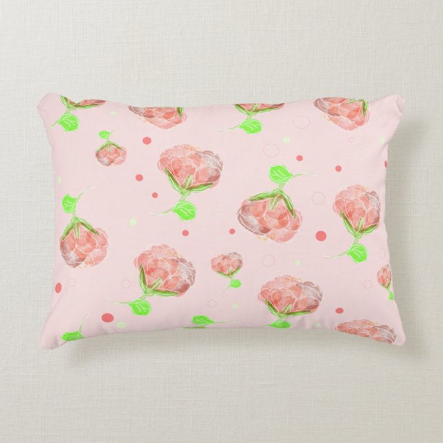 Pink Waltz Accent Pillow (Front)