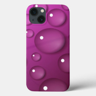 Pink Water Drop Background iPhone 13 Case