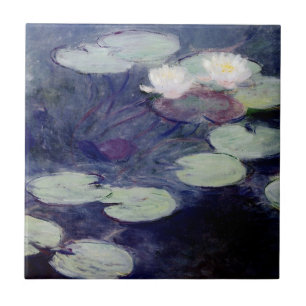 Pink Water-Lilies: 1897-99 by Monet Tile