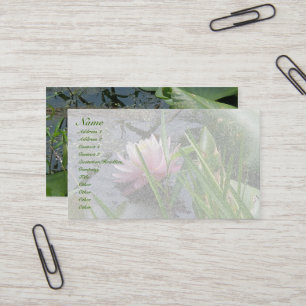 Pink Water Lily Carte de visite