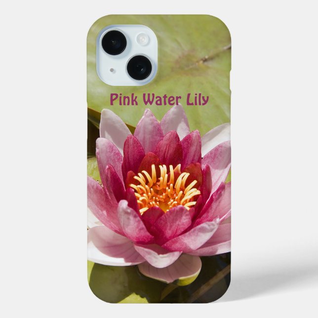 Pink Water Lily Case-Mate iPhone Case (Back)