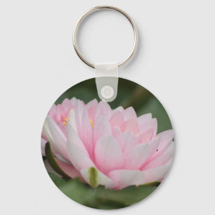Pink Water Lily Keychain