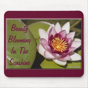 Pink Water Lily Mouse Pad