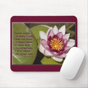 Pink Water Lily Mouse Pad