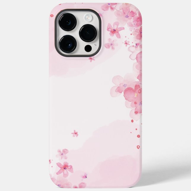 Pink Watercolor Aesthetic  Case-Mate iPhone Case (Back)