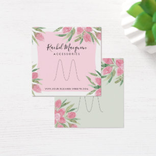 Pink Watercolor Blooming Floral Ring Display