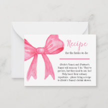 Pink Watercolor Bow Coquette