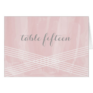 Pink Watercolor Deco Table Number