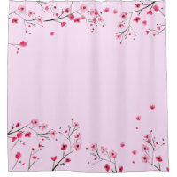 Pink watercolor flower Japanese Cherry Blossom