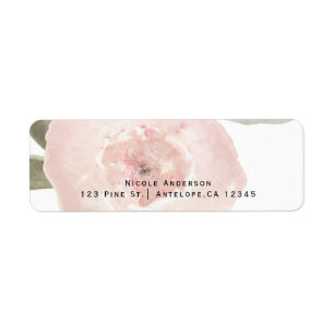 Pink Watercolor Flower Party Wedding Invitation