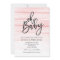 Pink Watercolor Gradient Oh Baby Shower Invitation
