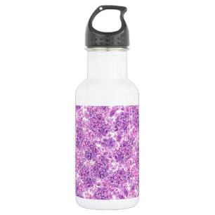 Pink watercolor lilac flowers 532 ml water bottle