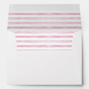  Pink Watercolor Lines  Envelope