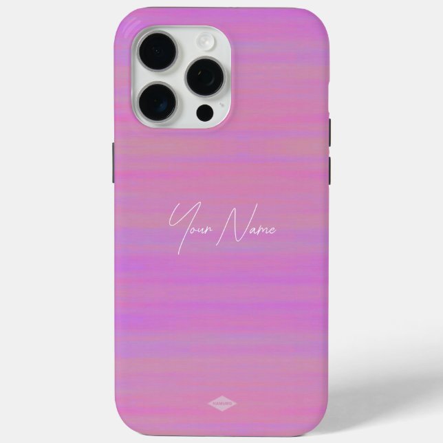 Pink Watercolor Look Cell Phone Case (Back)