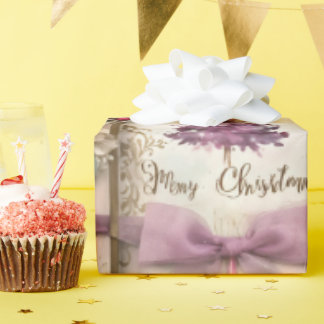 Pink Watercolor Nutcracker Christmas Wrapping Pape Wrapping Paper