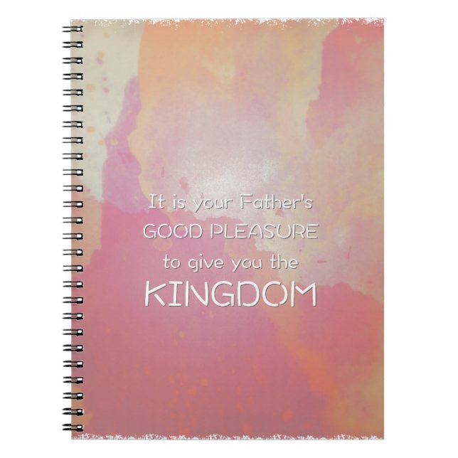 Pink Watercolor Scripture Notebook (Front)