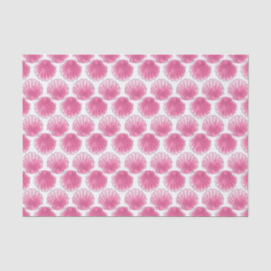 Pink Watercolor Seashell Tissue Paper