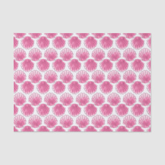 Pink Watercolor Seashell Tissue Paper