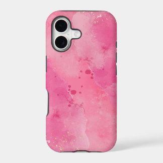 Pink Watercolor Splash Abstract Phone Case