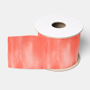 Pink watercolor style grosgrain ribbon