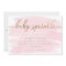 Pink Watercolour Gold Baby Sprinkle Invitation