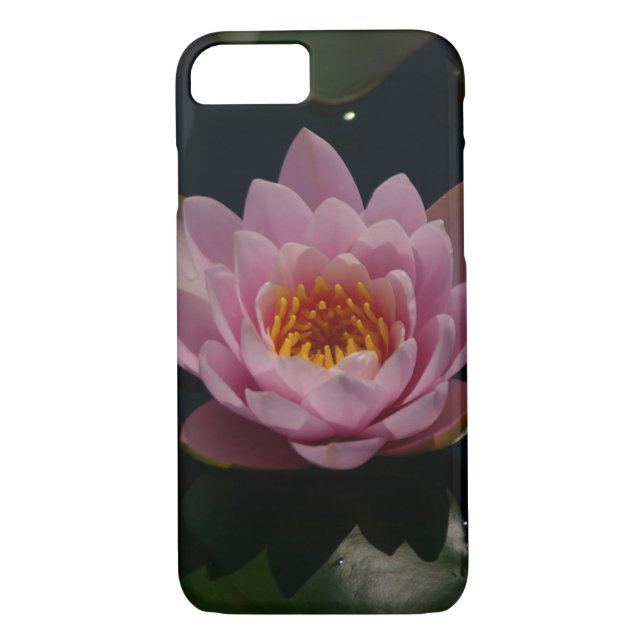Pink Waterlily Lotus Flower phone case (Back)