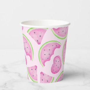 Pink Watermelon Paper Cups – Summer Birthday Party