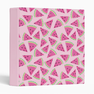 Pink Watermelon pattern Binder