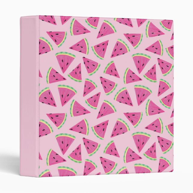Pink Watermelon pattern Binder (Front/Spine)