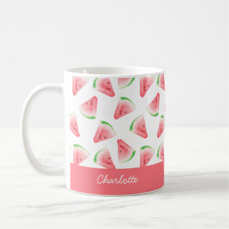 Pink Watermelon Personalized Coffee Mug