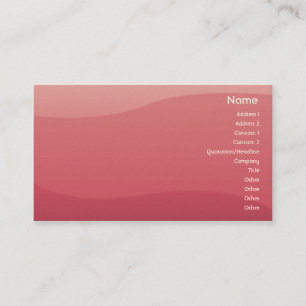 Pink Waves - Business Card