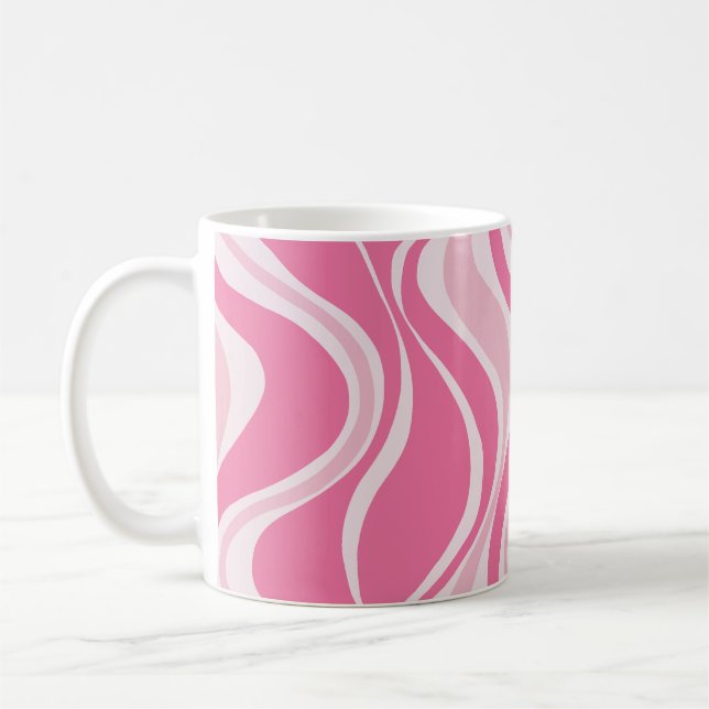 Pink Waves Mug (Left)