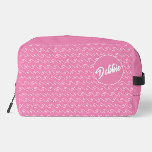 Pink Waves Personalized Dopp Kit
