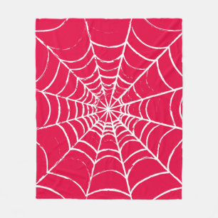 Pink Web Fleece Blanket