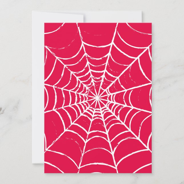 Pink Web Holiday Card (Front)