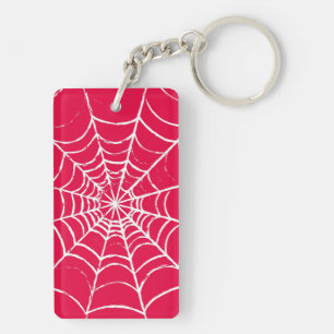 Pink Web Keychain