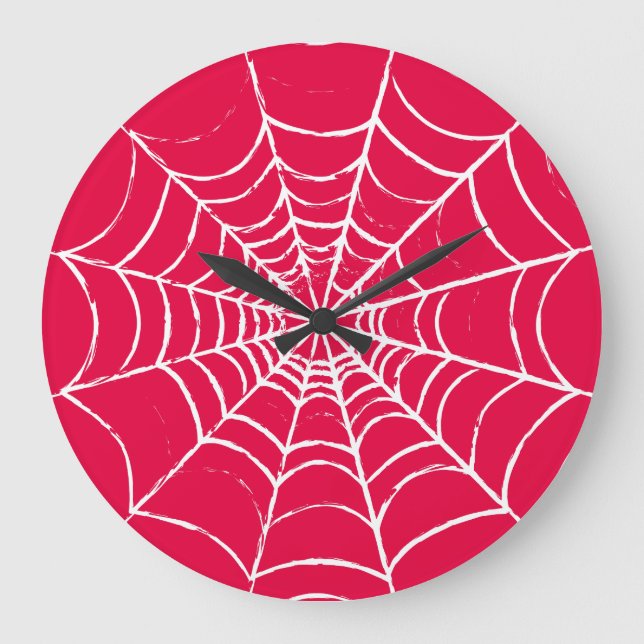 Pink Web Large Clock (Front)