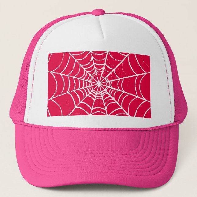 Pink Web Trucker Hat (Front)