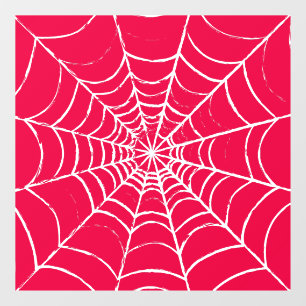Pink Web Window Cling