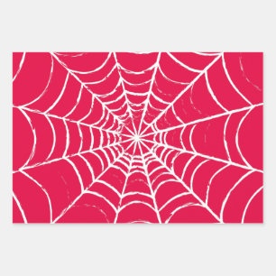 Pink Web Wrapping Paper Sheet