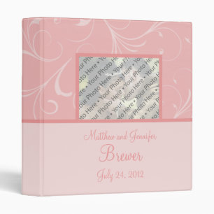 Pink Wedding Organizer and Photo Memory Book Binder