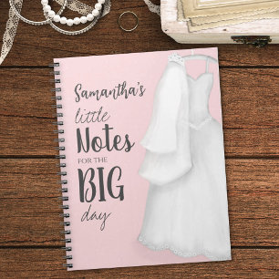 Pink Wedding Planner Stylish Custom Notebook