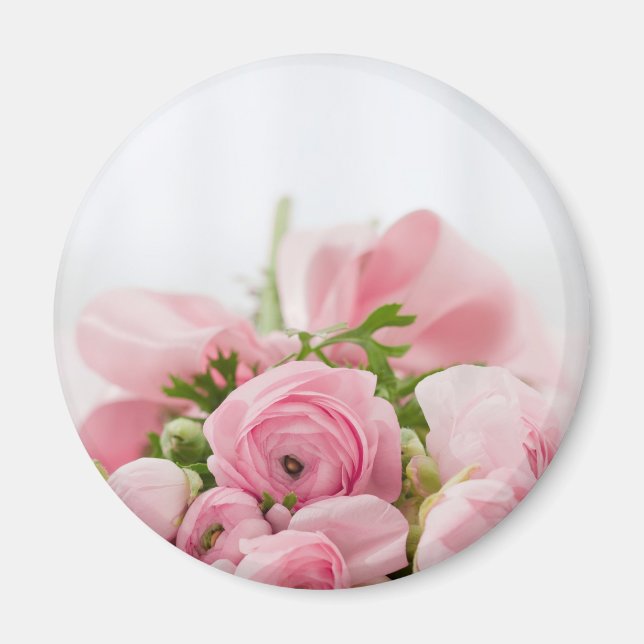 Pink Wedding Roses Magnet (Front)